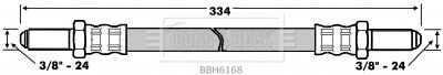 BORG & BECK Тормозной шланг BBH6168